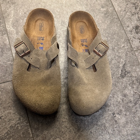 Birkenstock Shoes - Birkenstock Tan Suede Sandals